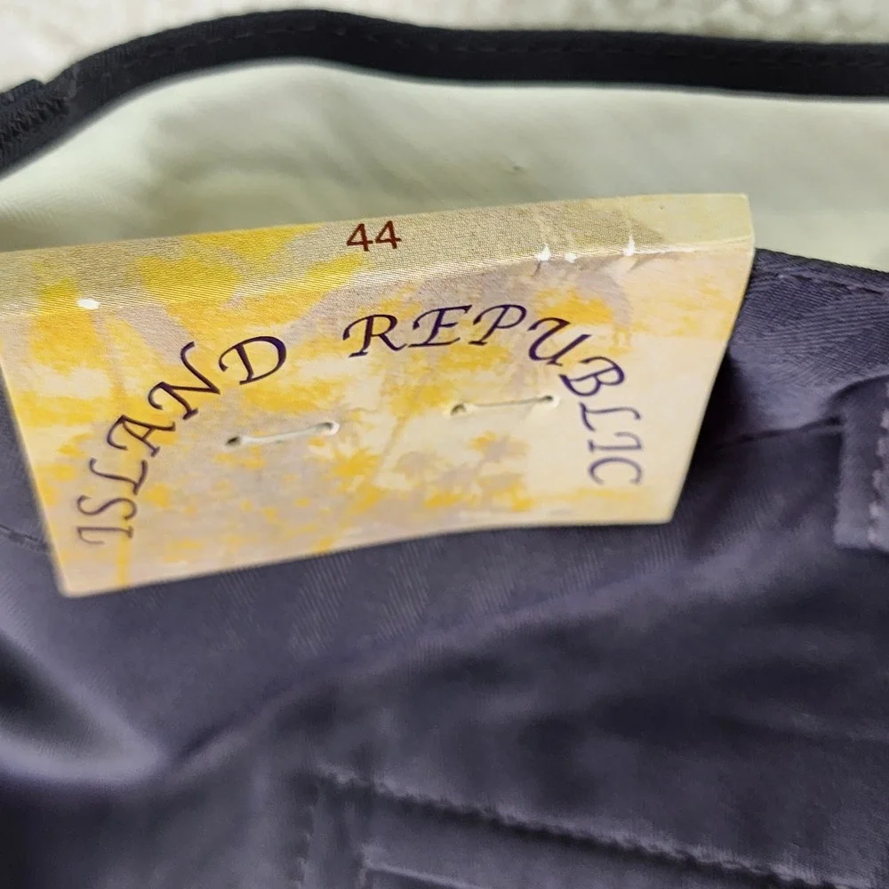 Island Republic Herringbone Cargo Shorts Mens 44 Gray Gorpcore‎ Utility